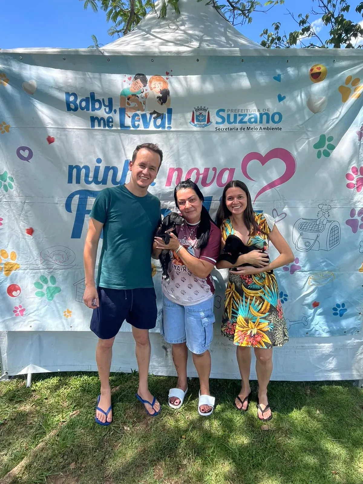 Thiago, Aline e Bia